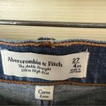 Abercrombie & Fitch  The Ankle‎ Straight Ultra High Rise Distress Jeans Si… Photo 5