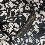 Womens Floral Print Midi Dress Pernilla Wahlgren Size M Black Modest‎ Faux Wrap Size M Photo 9