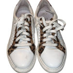 Johnston & Murphy  Women's White and Leopard Print Sneakers Size 7 M Photo 0