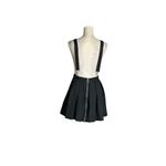 Hot Topic  Black Pleated Skirt With Suspenders Destructed Look High Waisted Sz S Photo 1