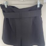 Aritzia Aritiza Wilfred Black Paperbag Belted Shorts Photo 4