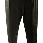 CAbi  Size Small Bexley Ponte Leggings Faux Leather Stripe Black Stretch Pull On‎ Photo 0