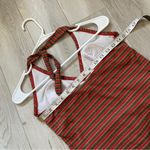 Halter Striped Tankini vintage womens Red Green (size 6) retro bohemian y2k Photo 5