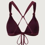 Berlook Burgundy Jacquard Knot Bikini Top and Bottom 67 Red Photo 8