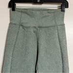 Aerie Offline Cropped Leggings Womens Green Activewear Stretch Ribbed Size Small Photo 1