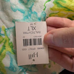 J Jill Love Linen Sea Turtle Coral Ocean Beach Coastal Cruise resort wear vacati Green Size XL Photo 5