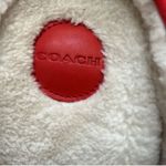 Coach  Red Quilted Nylon Slip-on Slippers(Size 9B) Photo 8
