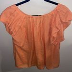 Velvet Tees Velvet Ava linen top in Orange Photo 2
