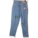 PacSun Women’s Eco Flower Embroidered High Rise Straight Jeans Size 24 Photo 5