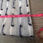 Shoshanna  fringe tweed stripe blue and white sheath dress sz 6 Photo 6