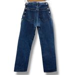 EB Denim Vintage‎ Chain Reworked Levi's High Rise Straight Leg Jeans Sz S NEW Blue Photo 5