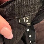 Abercrombie & Fitch Black Denim Shorts Photo 4