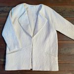 See U Soon Dacka Soft White Textured Blazer Style Jacket ~ Size 1 (S/M) 💛🍄 Size M Photo 5