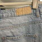 ZARA Light Wash Distressed Straight Jeans Photo 3