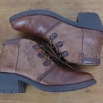Bussola Ladies' Brown Leather Sirkka Ankle Boots Size 38 Photo 7