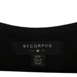 By Corpus La Ca Medium Black long sleeve sweater cut out shoulder Photo 1