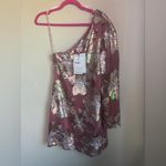 Revolve NWT Sabina Musayev Juliette Blush Pink Crushed Velvet Sequin One Shoulder Dress Photo 1