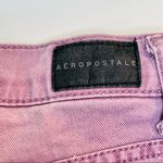 Aeropostale  high waisted shorts size 4 lilac distressed denim 5 pocket Photo 4