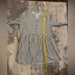 JODIFL  Gray and White Striped Dress with pockets Photo 6