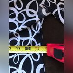 Kenneth Cole Black & White V Neck Squiggly Design Rap Around Tie On Side Sz S Photo 7