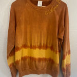 I.S.M.B.S. Womens Size Medium Chileno Bay Sweatshirt Tie Dye 100% Cotton Brown Photo 0