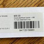 Outdoor Voices NWT tri-tone slashback warmup crop XS grey/lavender/baby pink Photo 5