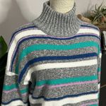 Eddie Bauer • striped mock neck sweater Photo 3