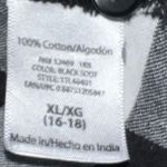 Time & tru cute black and white checkered shirt! Great for fall Size XL Photo 5