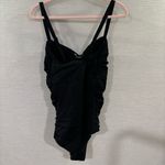 Torrid Black Wireless Racerback Lace-Up One Piece Swimsuit Size 2 (2X) Photo 4