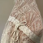 For Love & Lemons white lace tie trendy Elegant Lace Asymmetrical Dress Photo 8