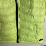 Calvin Klein Lime Green and Black full zip jacket vest down size XL ladies Photo 2