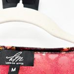 LM London Muse Womens Lagenlook Dark Flare Sleeve Velvet Burnout Floral Blouse M Red Size M Photo 3