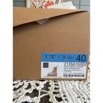 ZARA NWT Women Bloggers Favorite Leather Lug Sole Boots size 9 in Tan Minimalist Photo 4