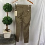 7 For All Mankind 7FAMK Brown Faux Suede Print Skinny Pants NEW 26 Photo 1