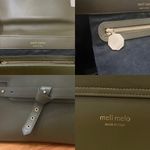 MELI MELO Polly Satchel Green Leather Italian Bag Photo 14
