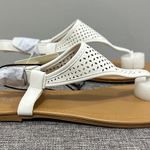 a.n.a Women’s White Sabrina T-Strap Flat Sandals Size 10 Cute Sandals Photo 8