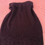 Anthropologie  CROCHET SKIRT
MINI BLACK SIZE M NWT Photo 1