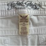 Faded Glory  Bermuda Jean Shorts White Size 10 Photo 4