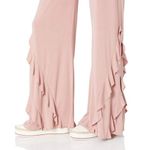 BB Dakota ๐๐ Wide Leg Modal Ruffle Pants Blush Photo 5