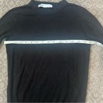 ZARA Black Crew Neck Sweater With Button Cuff Detail Size Small Photo 6