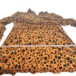 ASOS DESIGN mini shirt dress in brown leopard print collared plus size curve 20 Photo 11