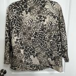 Multiples  Polyester/Cotton Dark Green and Khaki Button Front Jacket Size Large Photo 1