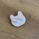 Monarch Butterfly Orange Yellow Wood Stud Custom Gift Birthday Earrings Photo 4