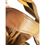 Donald J Pliner Panther Hair Calf Wrap Kitten Heel Buckle Sandal 6.5 Mobwife Brown Photo 5