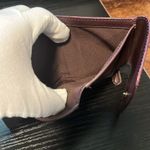 Coach Pink/Purple Metallic Textured Leather Wallet Photo 3