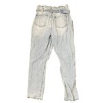 KanCan Hi Rise Belted Paperbag Mom Jeans Distressed Light Wash‎ Denim Women 29 Blue Photo 9