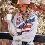 VICI JENESIS STRIPED SCARF - BLACK COMBO Photo 3