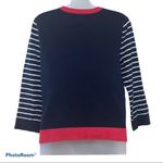 Jones New York Navy Pink Cardigan Size Petite Small Photo 7