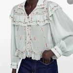 ZARA Limited Edition
Embroidered Vintage Floral
Cottage Prairie Romantic Top Photo 0