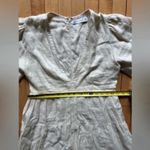 Faithfull the Brand Elmiya Linen Puffy Sleeve Dress Photo 5